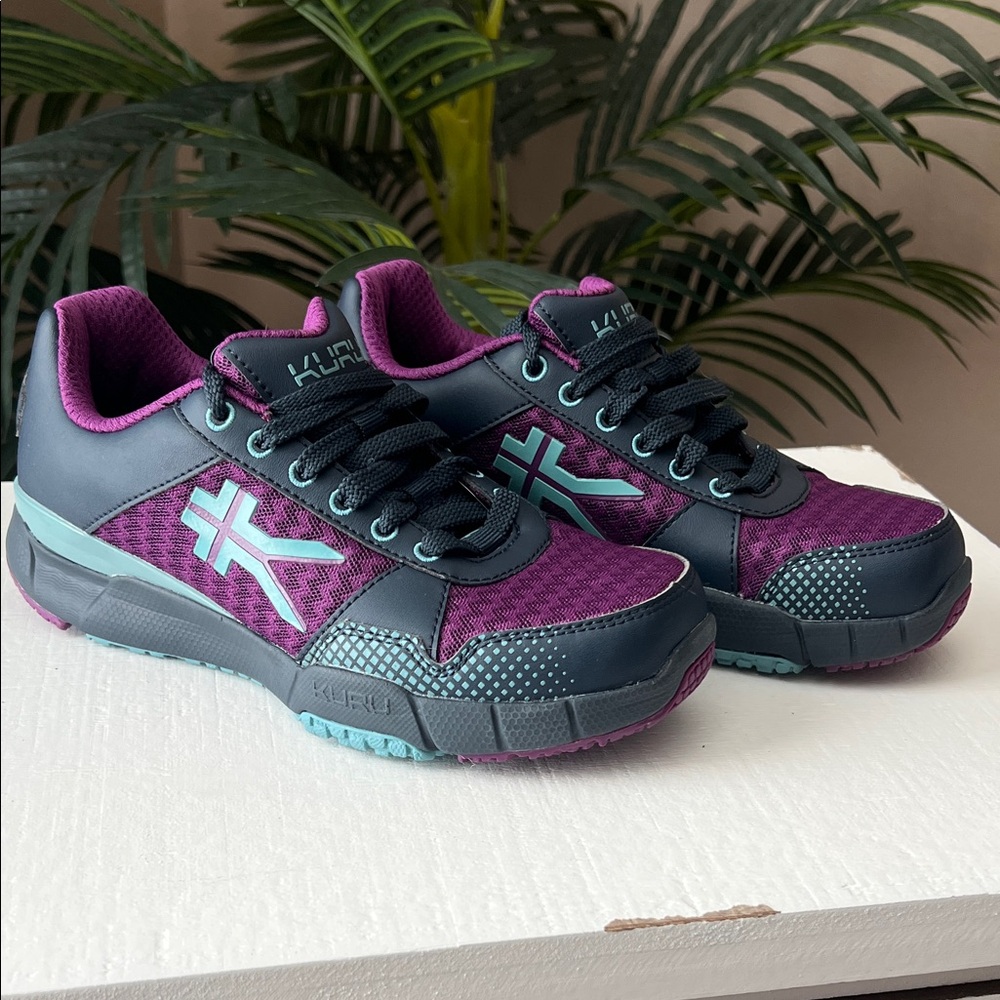 KURU Women's Quantum Purple and Teal Athletic Shoes